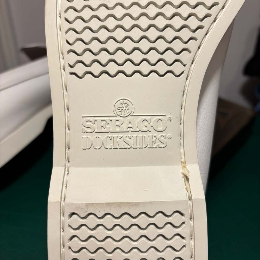 Sebago Mens Dan Polaris RGB White Loafers & Slip Ons Penny Shoes Size 9.5 - Picture 9 of 12